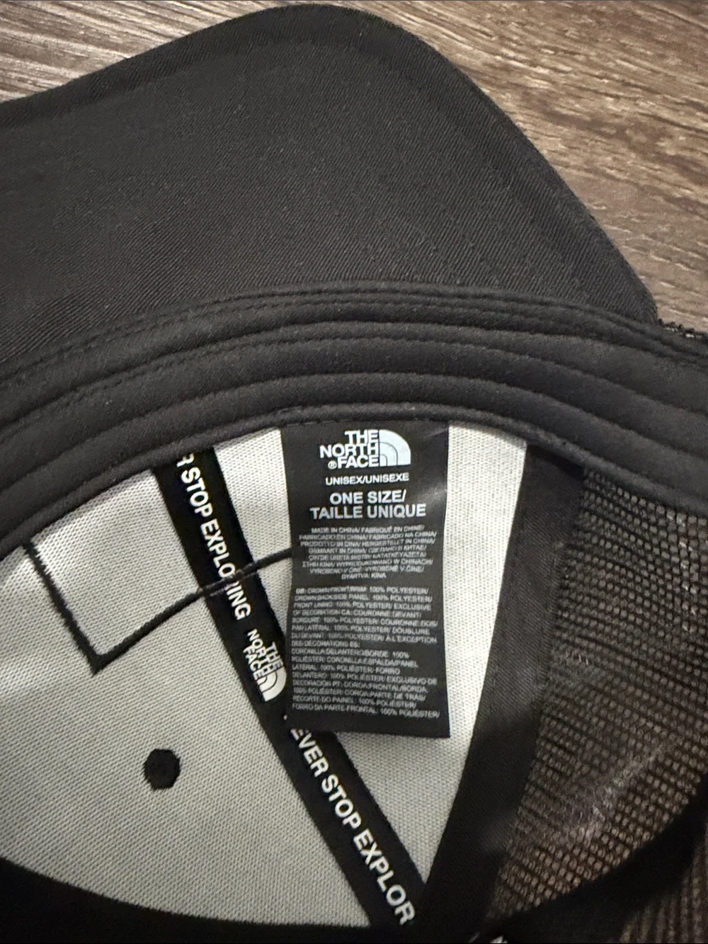 The North Face Black Mesh-Back Logo Cap